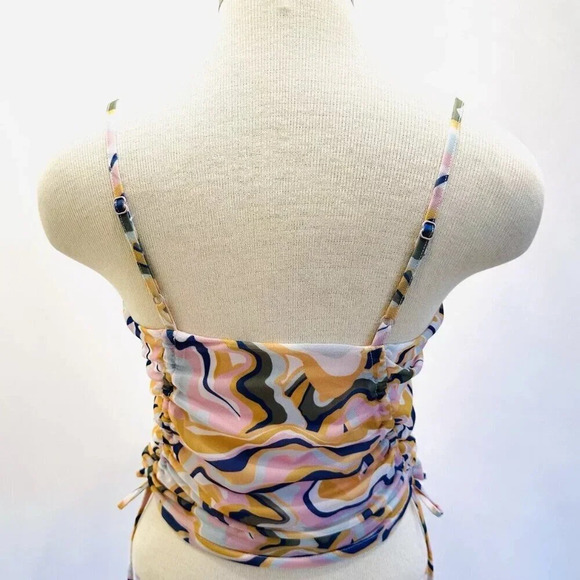 NWT SO GOODS FOR LIFE Women Sleeveless Straps Pullover SquareNeck Pink Top Large - Picture 5 of 13